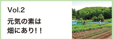 Vol.2 元気の素は畑にあり!!